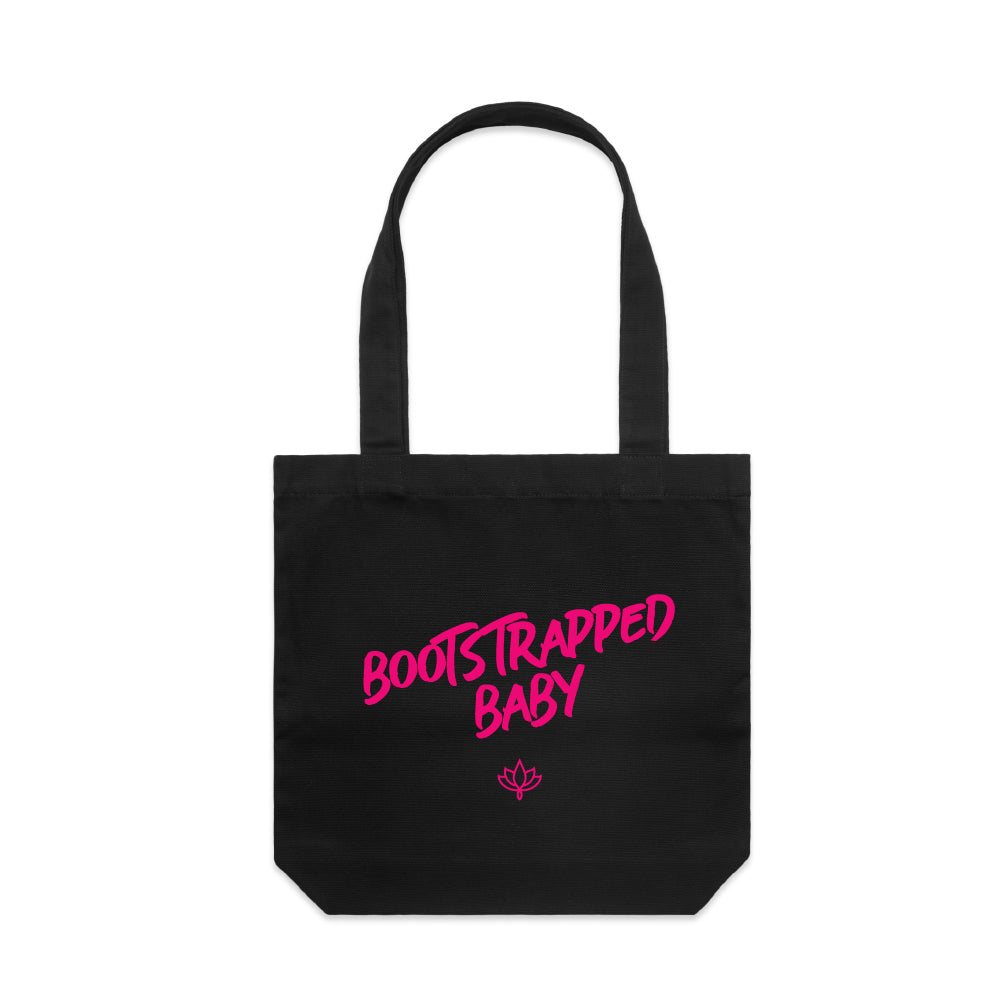 Bootstrapped Baby Premium Canvas Tote