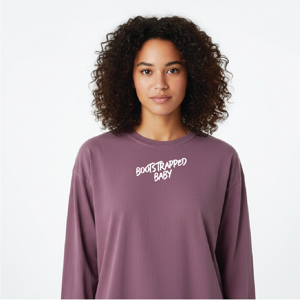 Bootstrapped Baby Heavyweight Long Sleeve T-Shirt