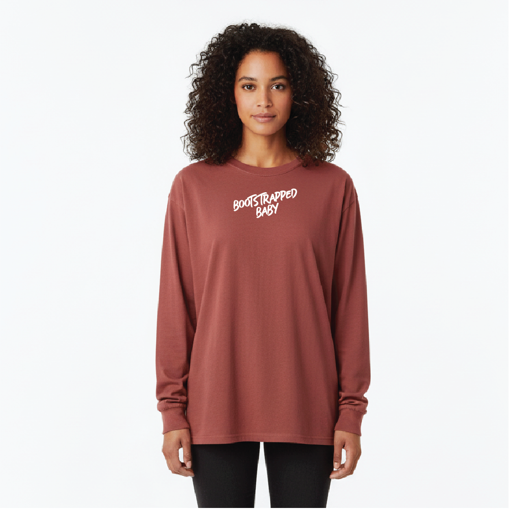 Bootstrapped Baby Heavyweight Long Sleeve T-Shirt