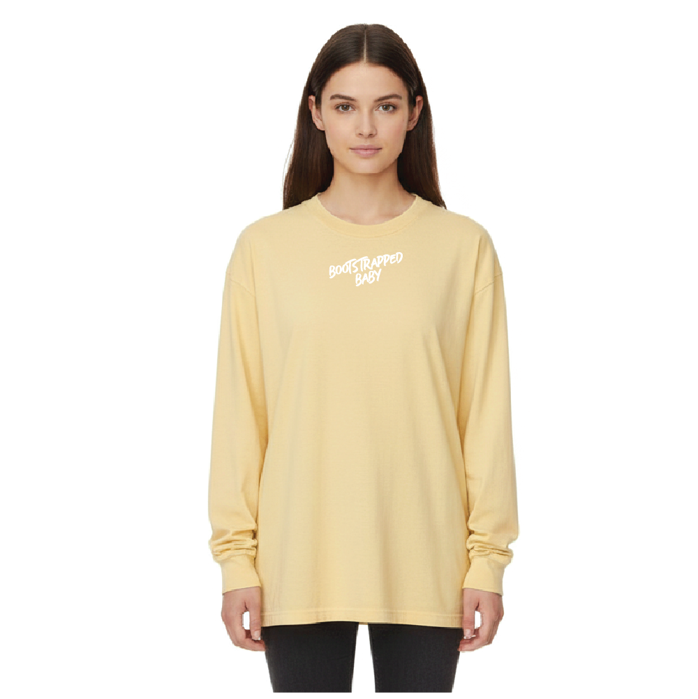 Bootstrapped Baby Heavyweight Long Sleeve T-Shirt