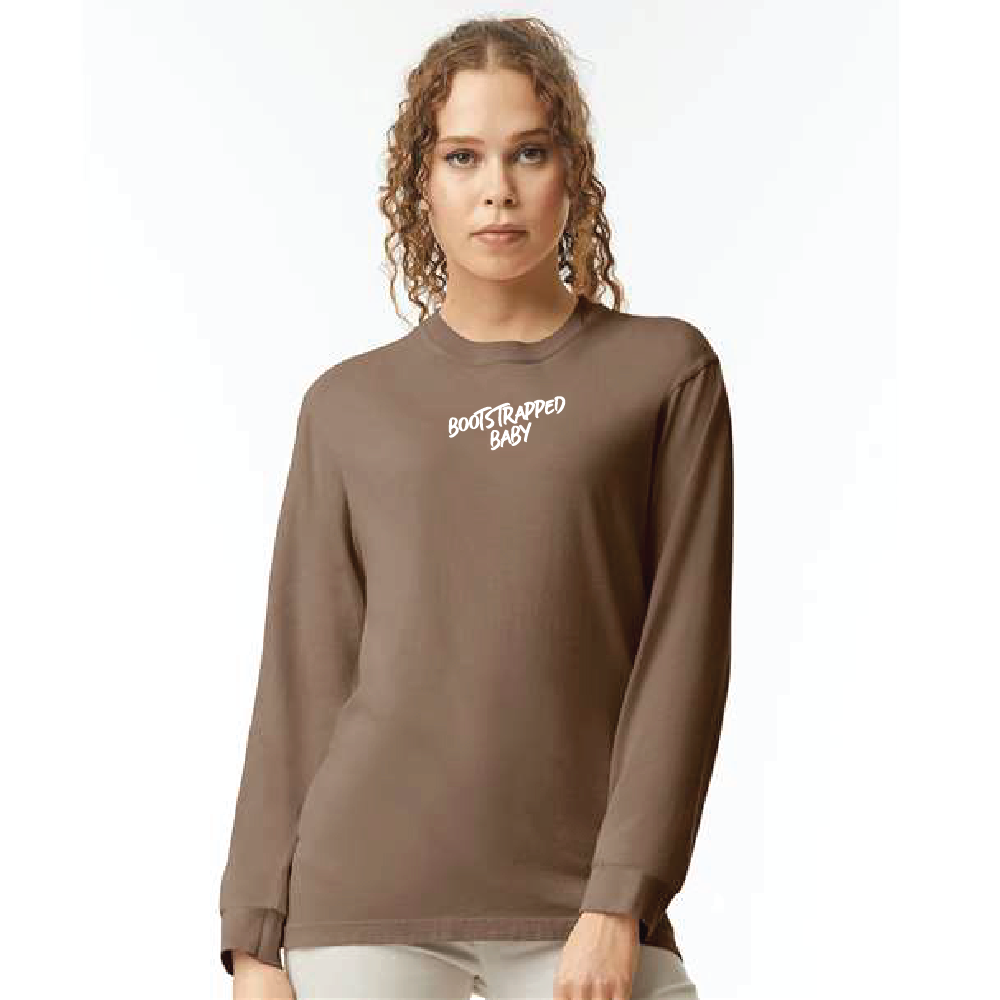 Bootstrapped Baby Heavyweight Long Sleeve T-Shirt