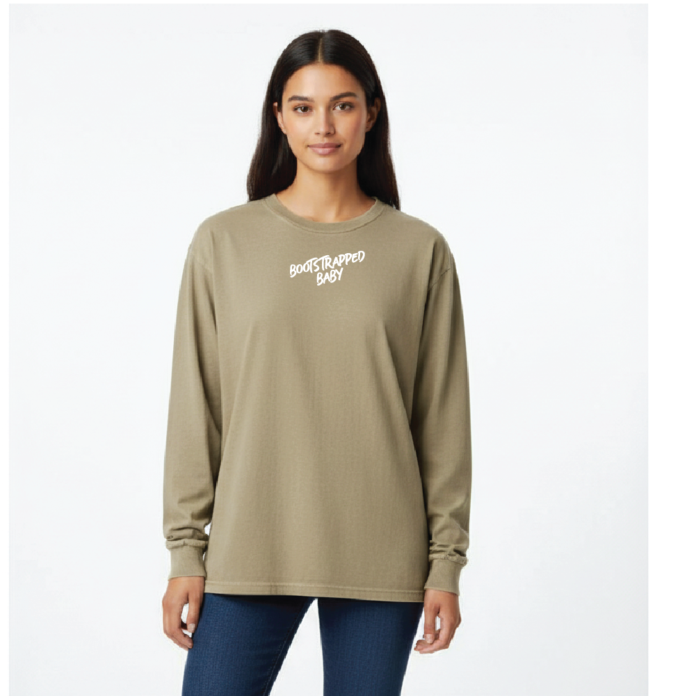 Bootstrapped Baby Heavyweight Long Sleeve T-Shirt