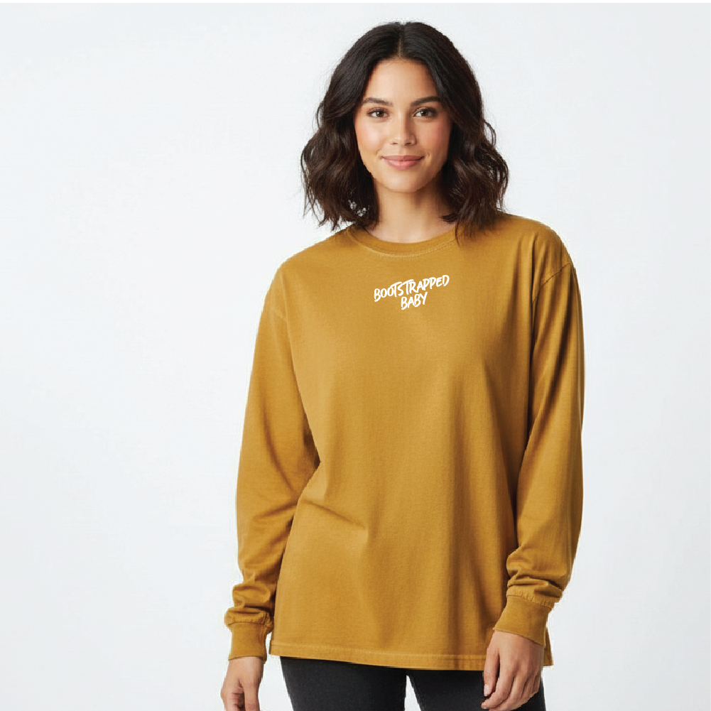 Bootstrapped Baby Heavyweight Long Sleeve T-Shirt