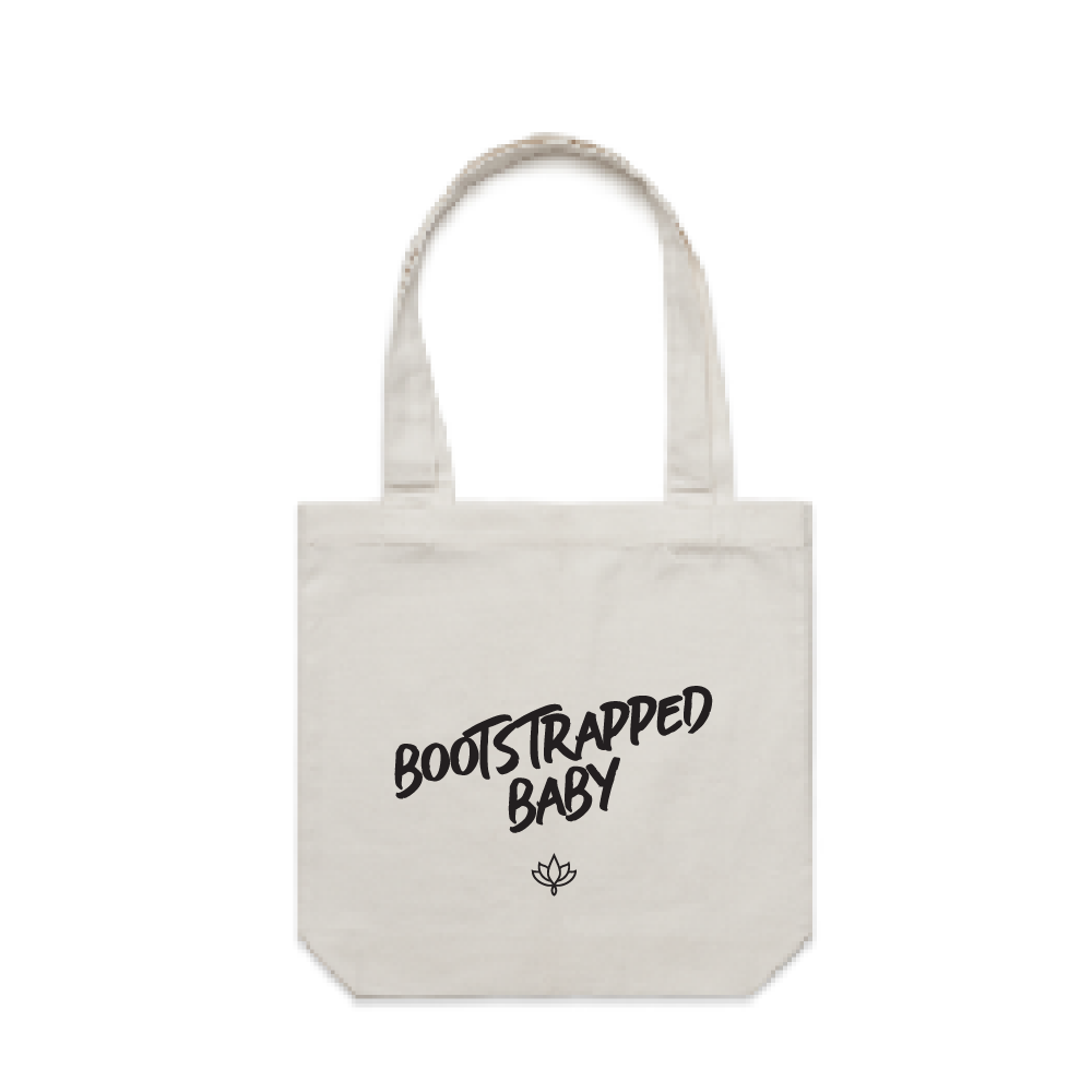 Bootstrapped Baby Premium Canvas Tote