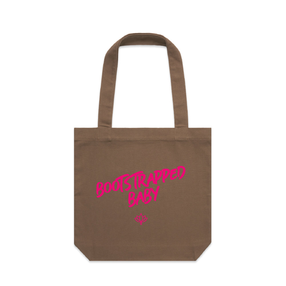 Bootstrapped Baby Premium Canvas Tote