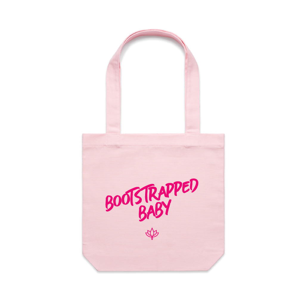 Bootstrapped Baby Premium Canvas Tote