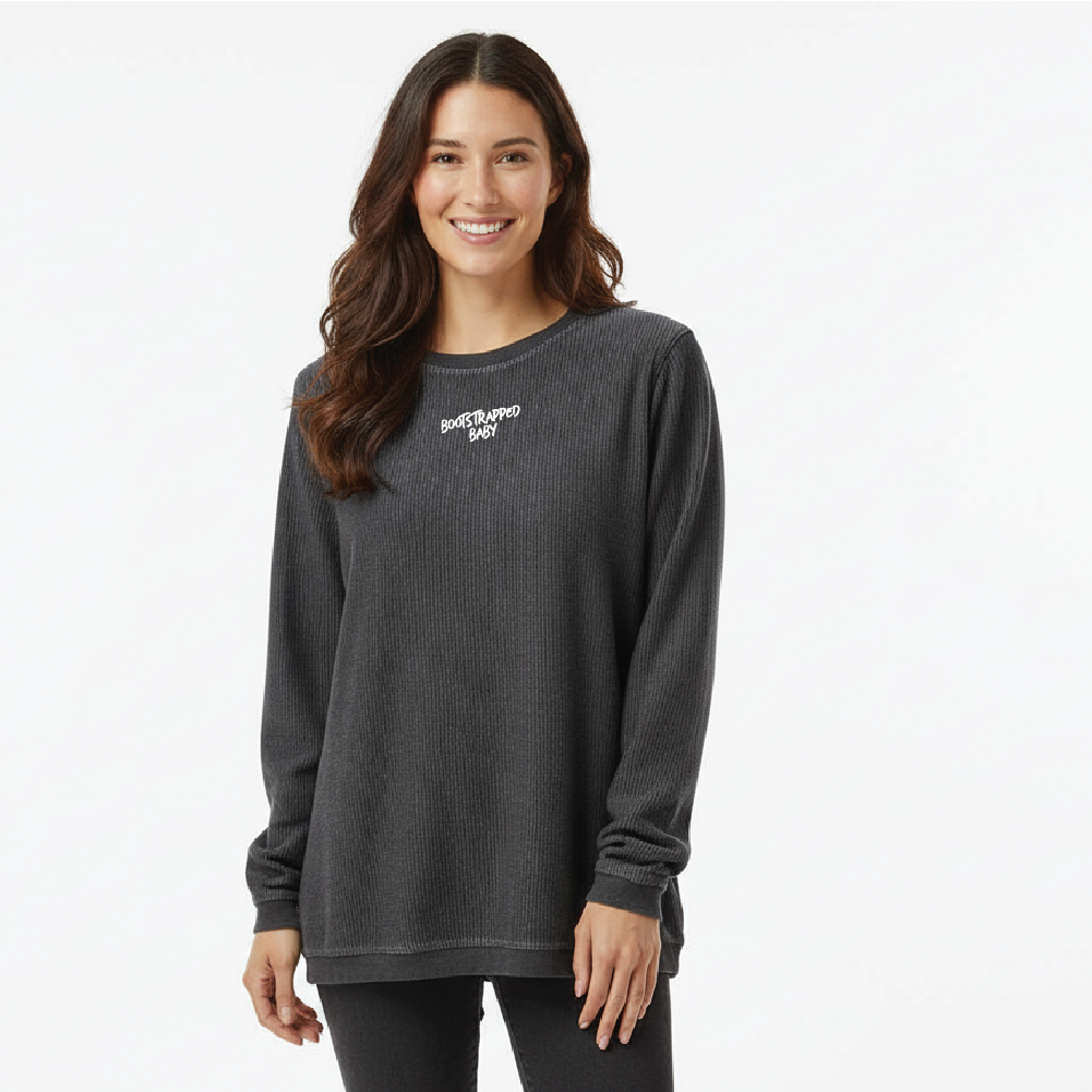 Bootstrapped Baby Corded Crewneck Sweatshirt